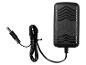Adaptateur secteur noir avec un câble et un connecteur DC.