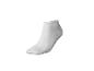 Une seule chaussette blanche courte, présentée sur un fond blanc.