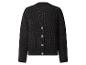 Cardigan noir en maille avec col en V et boutons