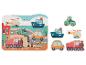 Puzzle en bois de véhicules avec pièces assorties