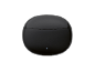 Boîtier de charge noir pour écouteurs sans fil avec indicateur LED bleu allumé