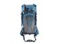 Un sac à dos bleu avec un panneau arrière en mesh