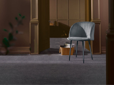 LIVARNO home Fauteuil rembourré, avec revêtement en velours