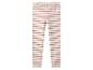 Legging bébé rayé blanc et rose