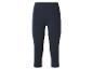 Legging capri bleu foncé avec taille élastique.