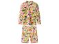Ensemble de bain enfant à motif floral tropical, manches longues et short.