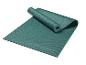 Tapis de yoga vert JETTE SPORT, partiellement roulé