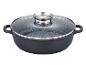 Poêle GSW Gourmet GRANIT avec couvercle en verre, anthracite
