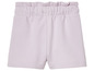 Shorts lilas avec taille élastique.