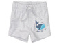 Short gris avec un imprimé de baleine bleue