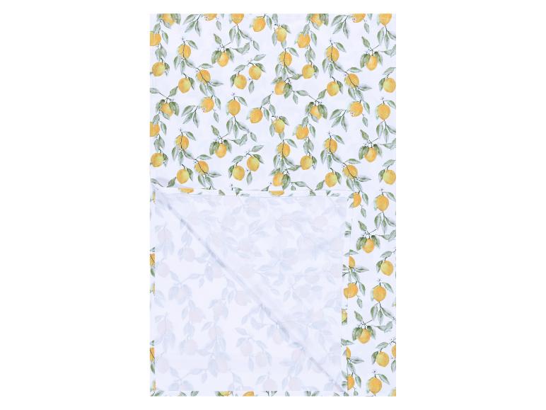Serviettes et torchons à motif citron.