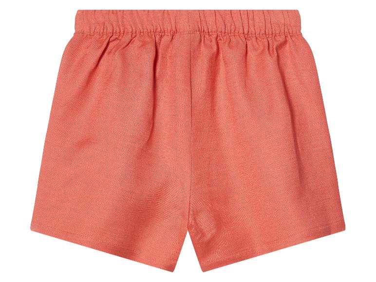 Shorts en lin corail pour enfant.