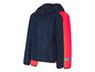 Deux vestes coupe-vent, une bleu marine et une rose vif.