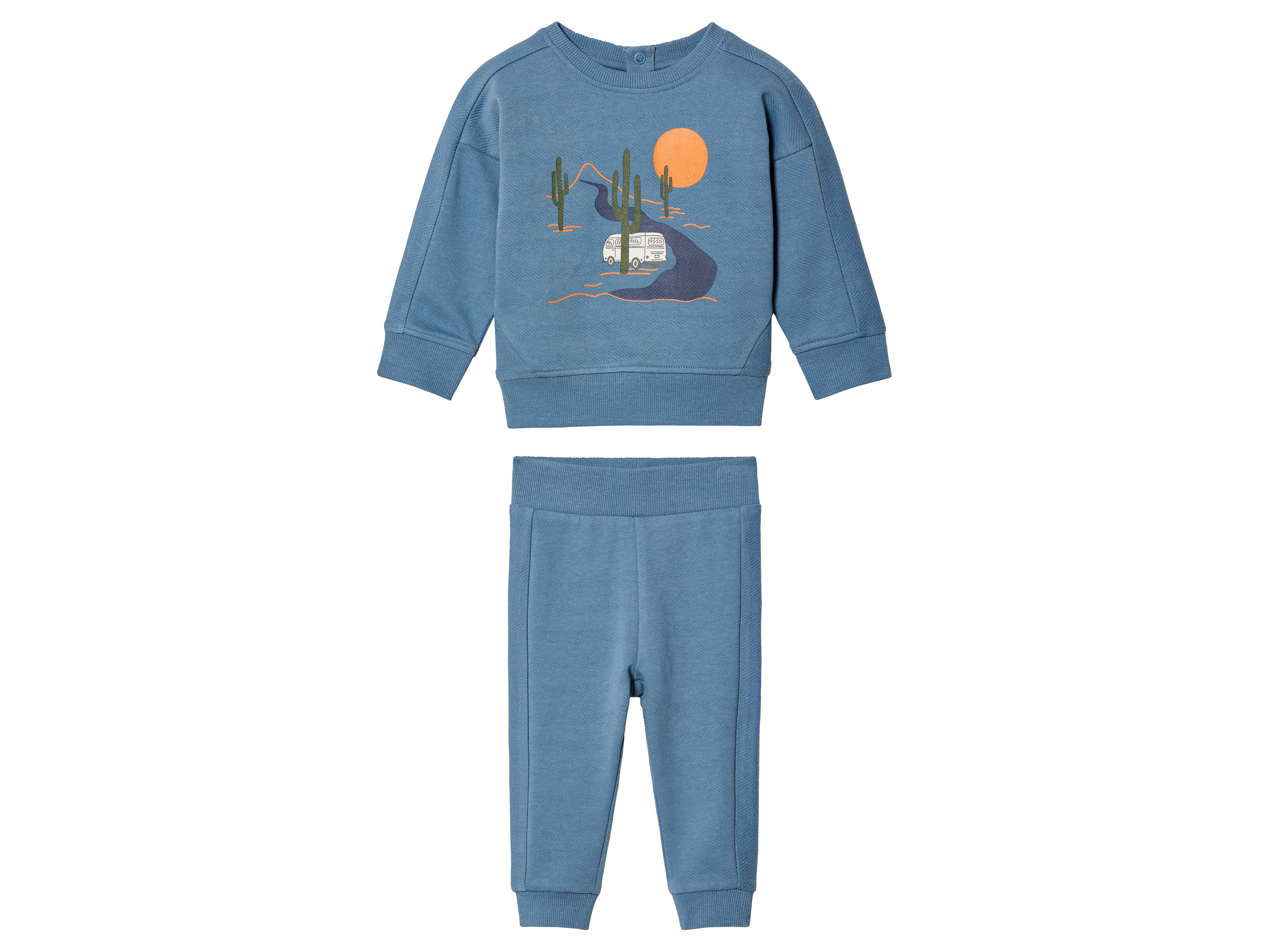 lupilu® Ensemble molletonné bébé (50/56, bleu)