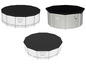 Trois couvertures de piscine Bestway pour piscines rondes et ovales.