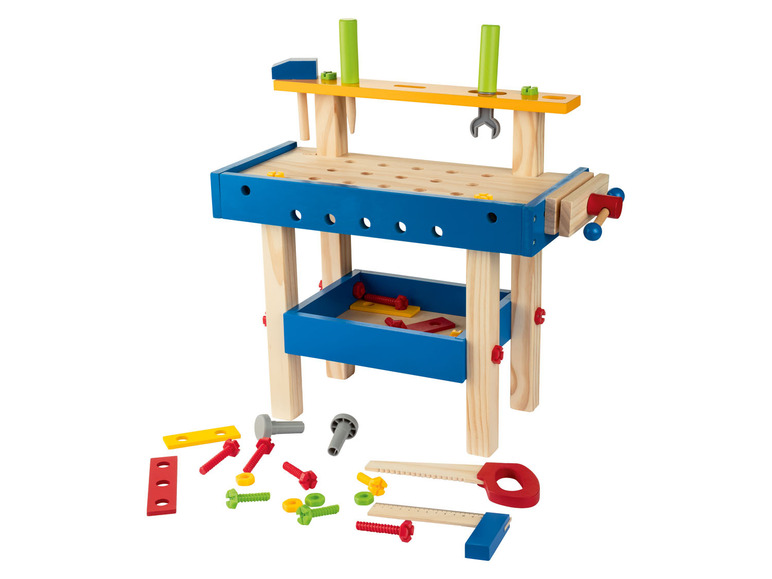 Aller en mode plein écran : Playtive Table de maquillage, chariot de courses ou établi en bois - Image 10