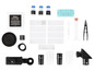 Accessoires de microscope avec oculaire National Geographic et diapositives