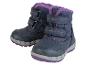 Deux paires de bottes d'hiver pour enfants en bleu marine.