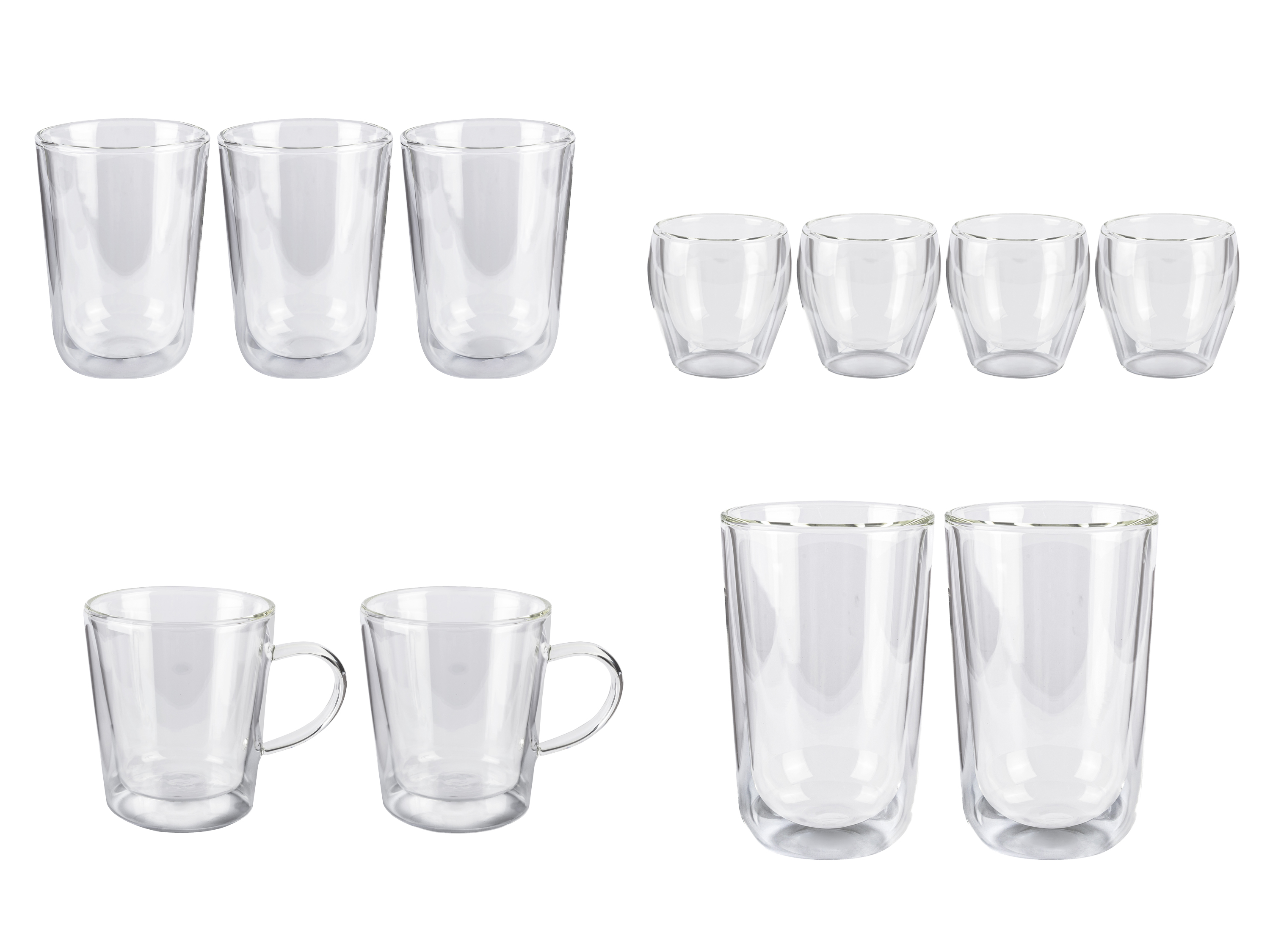 ERNESTO® Lot de verres à double paroi