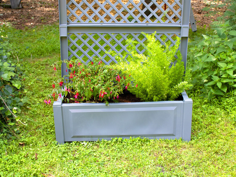 Aller en mode plein écran : KHW Bac à fleurs avec trellis, 110 L - Image 7