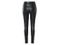 Leggings noirs en simili cuir.