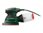 Une ponceuse Parkside verte avec aspirateur.