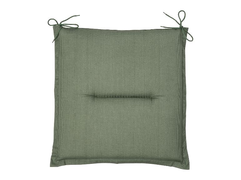 Coussin de siège vert avec attaches