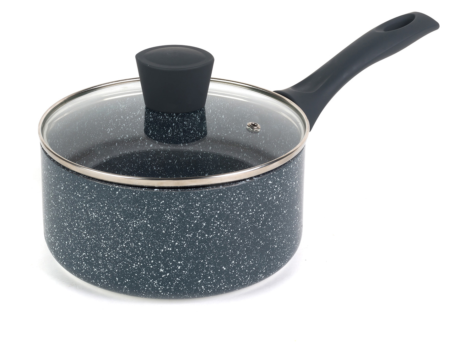 Russell Hobbs Wok, casserole à manche, sauteuse ou casserole, Aluminium Nightfall Collection Blue Marble  (18 cm)