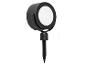 Lumière de jardin noire avec piquet, hauteur totale de 21,3 cm.