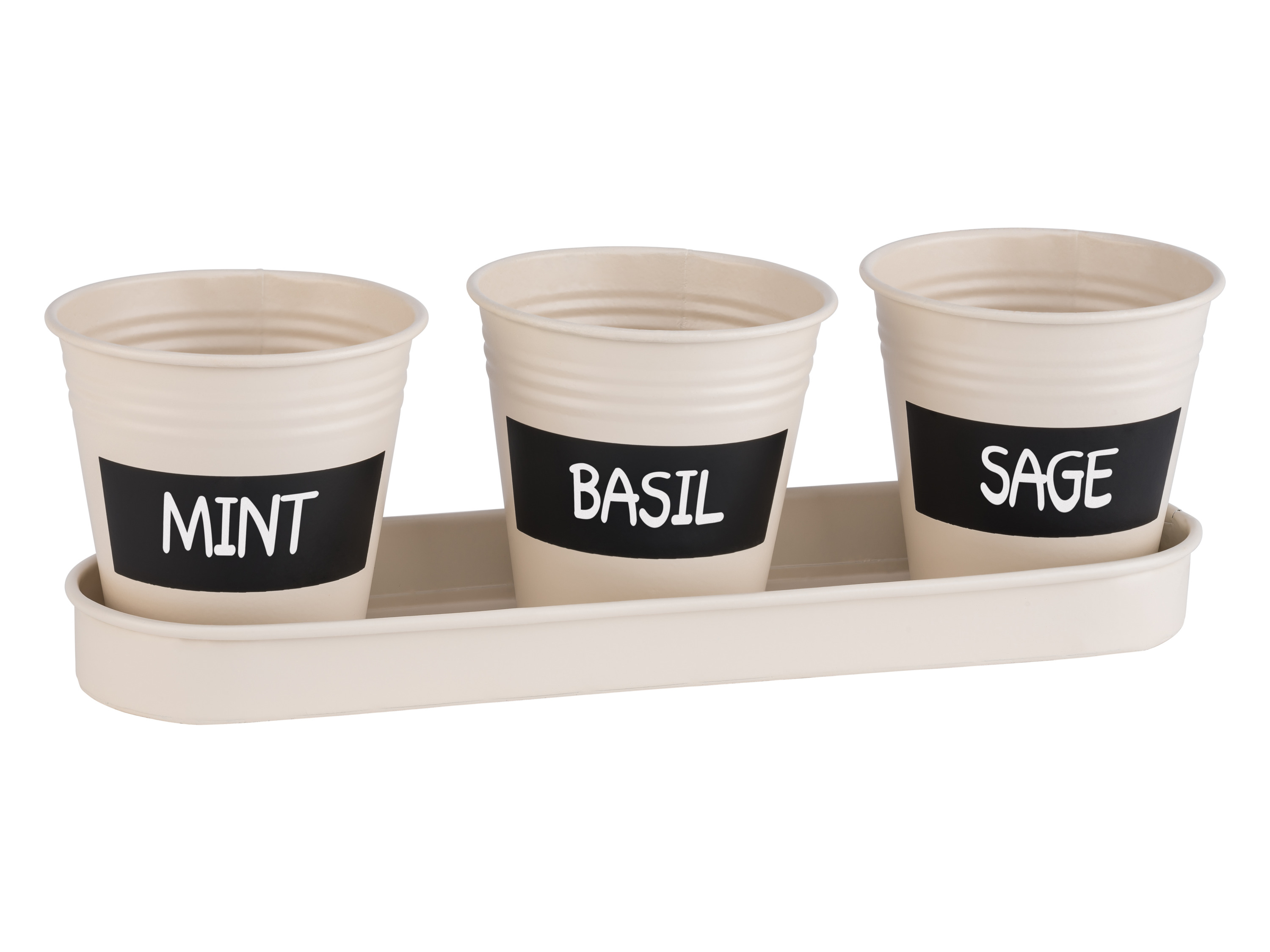 PARKSIDE® Lot de 3 pots pour herbes aromatiques (blanc)