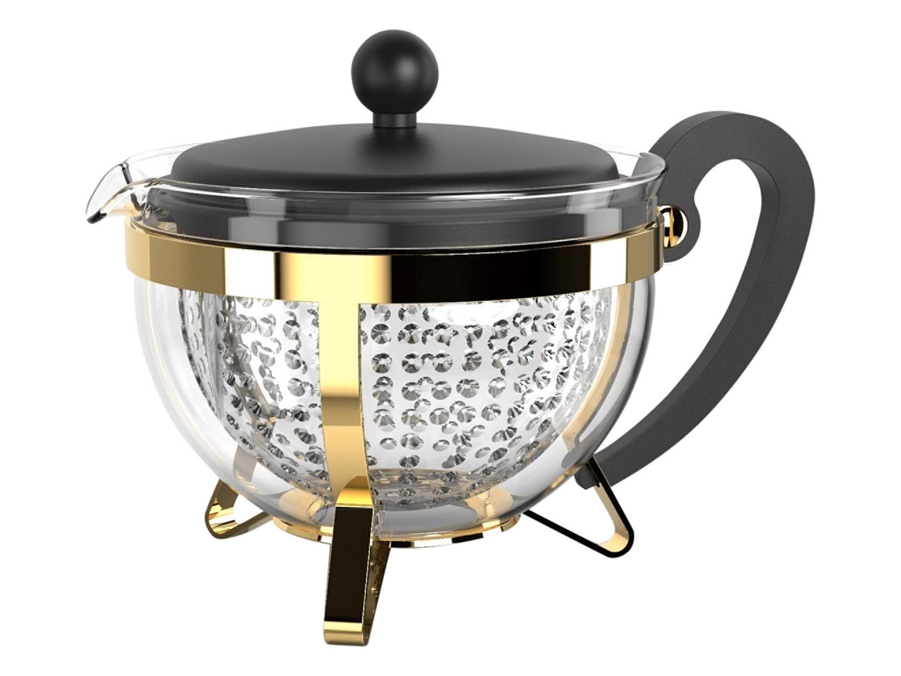 BODUM Cafetière ou théière ou réchaud (théière dorée)