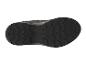 Chaussures de randonnée noires avec semelle en caoutchouc.