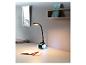 Lampe de bureau flexible avec lumière colorée, idéale pour étudier.