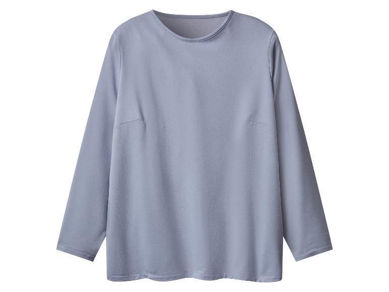 T-shirt à manches longues gris-bleu