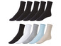 Des chaussettes noires, blanches, grises et beiges de style côtelé.