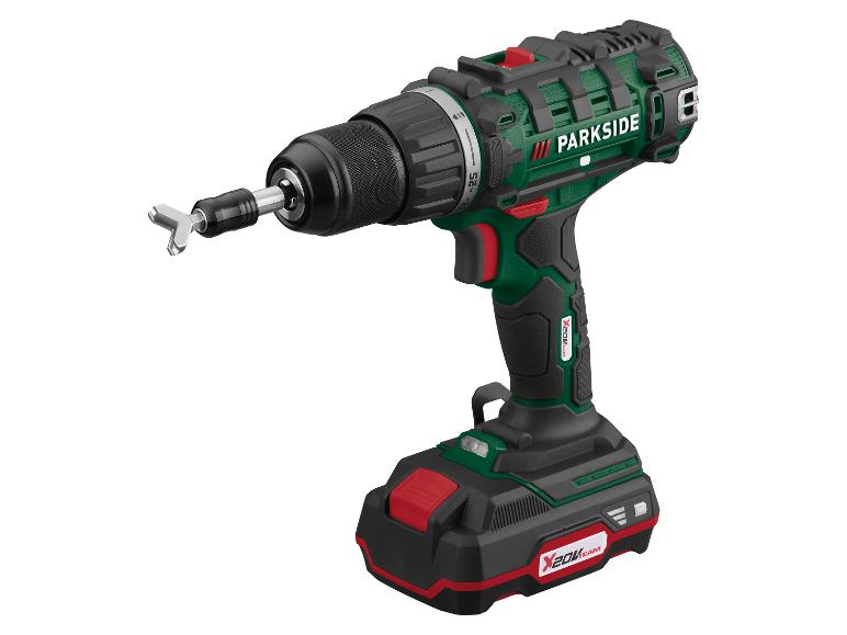 Visseuse-perceuse Parkside X20V Team avec batterie.