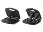 Grille-pain et gaufrier noirs : idéal pour préparer des sandwichs et des gaufres.