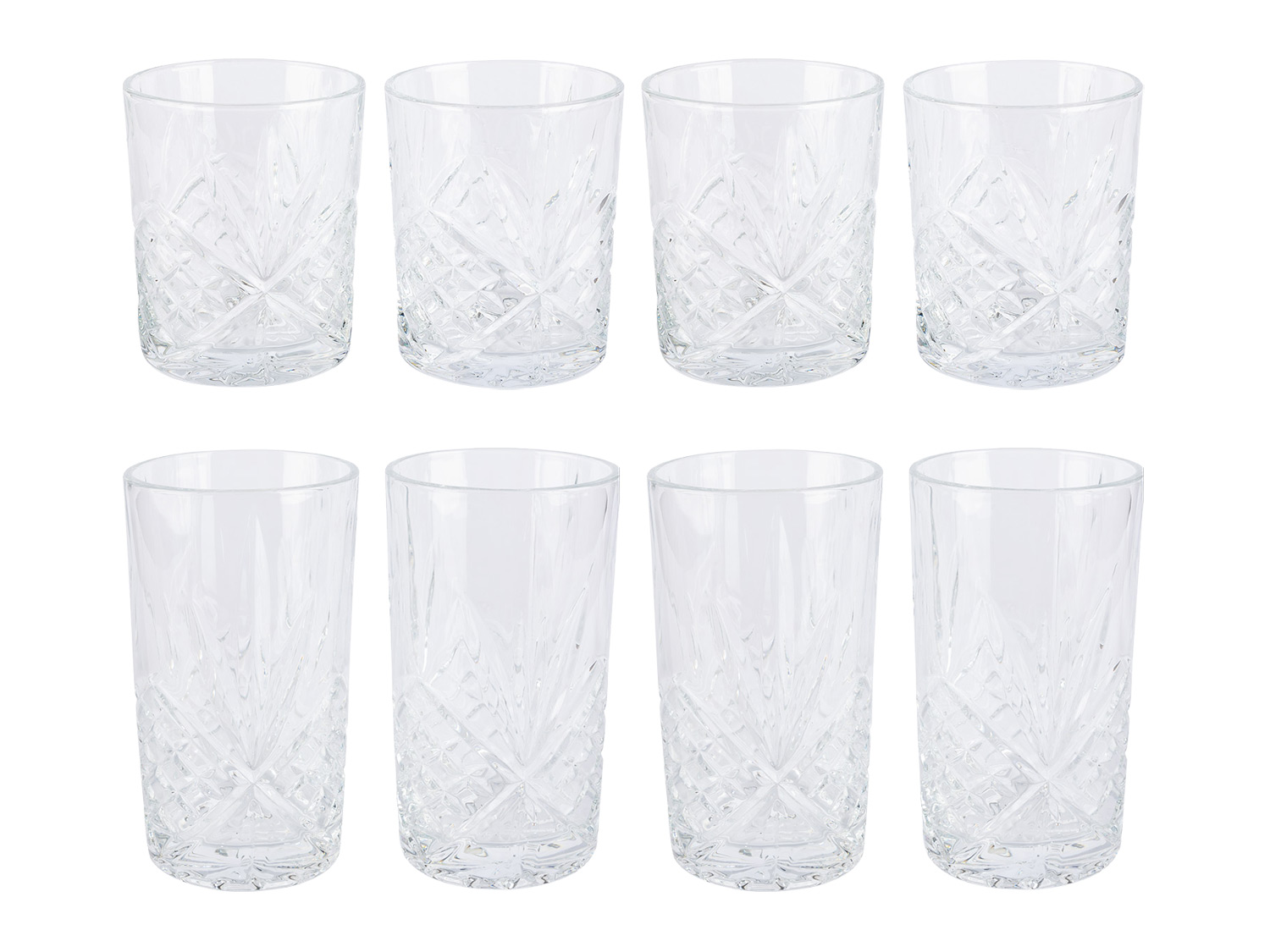 ERNESTO® Lot de 4 verres à long drink ou à whisky