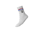 Chaussette de sport blanche avec bande bleue, rouge et numéro 9, nom OLIVIER GIROUD