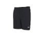 Short de sport noir pour homme avec logo blanc sur la jambe gauche.