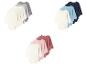 Trois paquets de bodys bébé manches longues de différentes couleurs.
