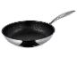 Wok en acier inoxydable avec revêtement antiadhésif noir