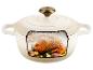 Cocotte crème avec poulet rôti, ail et herbes