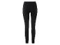 Leggings femme noires à côtes.