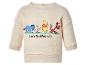 Sweat-shirt enfant beige avec imprimé Winnie l'Ourson, Porcinet, Bourriquet et Tigrou, avec le texte « Let’s Bee Friends ».