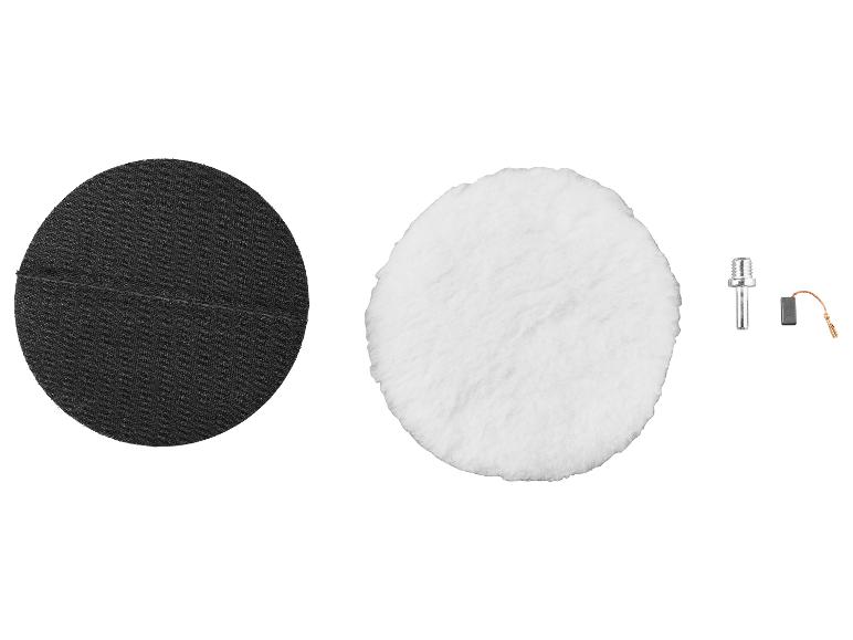 Disque de ponçage noir, disque de polissage blanc et accessoires métalliques