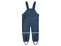 Salopette imperméable bleue pour enfant.