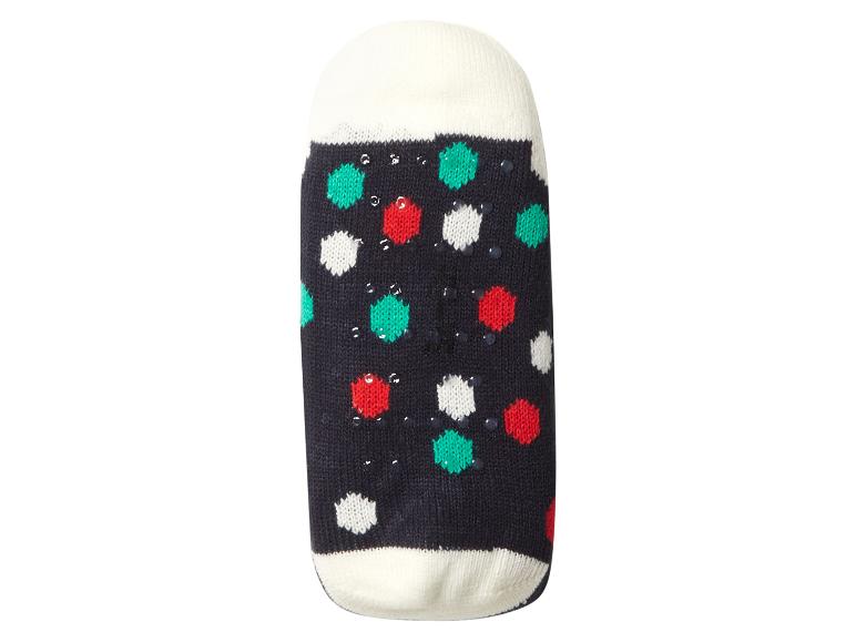 Chaussette antidérapante à pois colorés