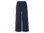 Pantalon large bleu marine, coupe ample.