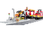 Train jouet pour enfants avec rails, gare et figurines